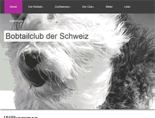 Tablet Screenshot of bobtailclub.ch
